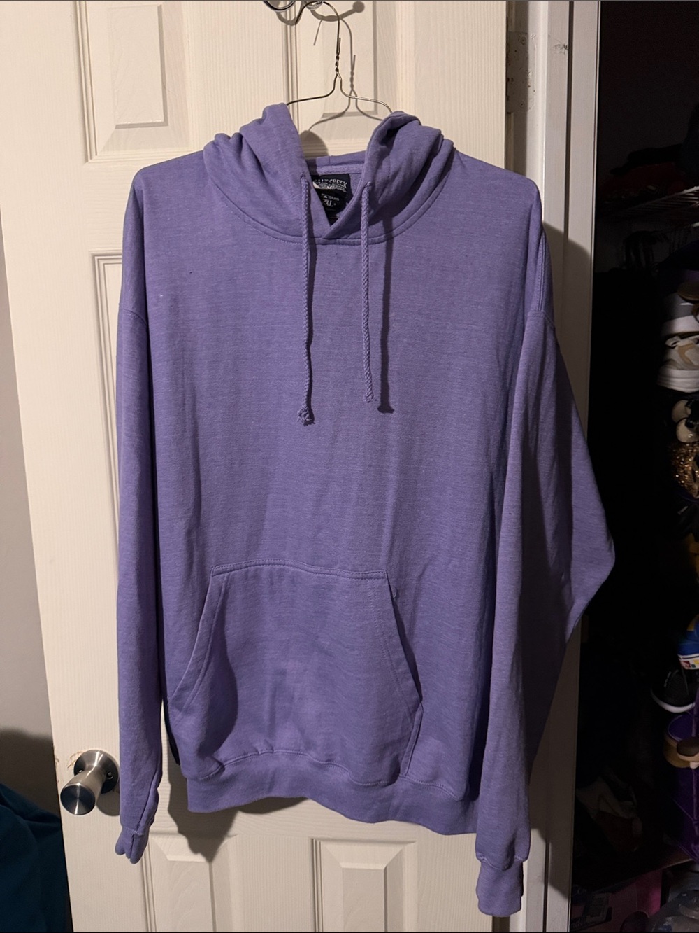 Salt Creek Men's Lavender Hooded Pullover Sweatshirt